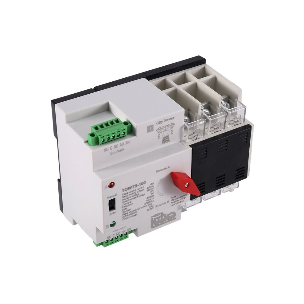 Dual Power Automatic Transfer 3P 100A Household Power Transfer Manual/Automatic 6034231171479