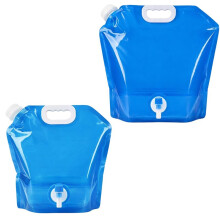 Faltbarer Wasserbehälter mit Zapfhahn für Camping, Tragbare Wasserspeicherlösung, 5 L und 10 L