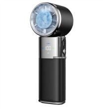 Ventilador Turbo Portátil de Mano con Refrigeración por Hielo, Ventilador Personal Recargable de 9000 MAh, 100 Velocidades de Viento, para