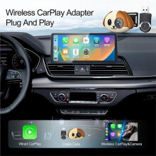 Cabin Care Wireless CarPlay Adapter 1080P HD Baby Car Camera 150 Wide-Angle Night Vision Split-Screen Backseat Monitor