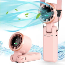 Portable Handheld Turbo Fan, 5 Gear Wind, Battery Operated, to 12 Working Hours,for Outdoor Activities, Travel,
