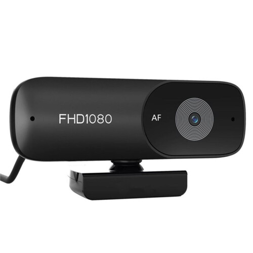 Webcam USB da 5 MP 1080P 2K Collega e Utilizza con Microfono, Autofocus, per PC e Videoconferenze.