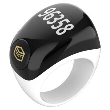 Ring Shape Manual Counting Night Light Digital Display Counter Wearable Finger Tally Counter White