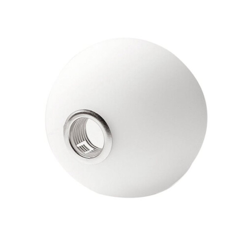 Abajur de Vidro Branco para Lâmpada E14, Encaixe de 1,06 Polegadas, Modelo Moderno para Luminárias de Mesa e Pendentes.