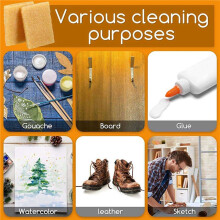 24 Pcs Glue Residue Cement Eraser Rubber Cleaning Eraser for Removing Adhesive and Residues From Paper Plastic and More