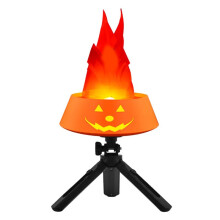 Pumpkin Flame Light Decoration Festival Simulated Pumpkin Lamp Ornaments for Home Yard Garden Indoor Outdoor Orange