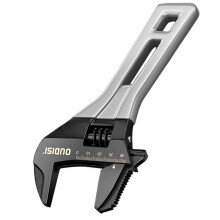 OUDISI Verstelbare Sleutel met True Grip voor Krappe Ruimtes, Ideaal voor Onderhoud, Loodgieterswerk en Elektrische Reparaties. 20 cm.