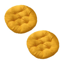 Thickened Round Chair Cushion,  Pad for Garden Living Room, Hand Washable, Gift Chair Cushion Yellow