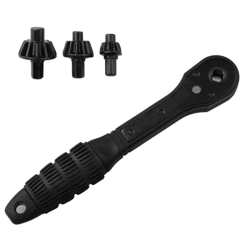 1pc Chuck Key Wrench 3x Ratchet Drill Interchangeable Drill Chuck Key Wrench Forward Reverse Rotation Drill Chuck