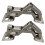 170 Degree Stainless Steel Hydraulic Hinge for Cabinet Doors, No Drilling Required 1