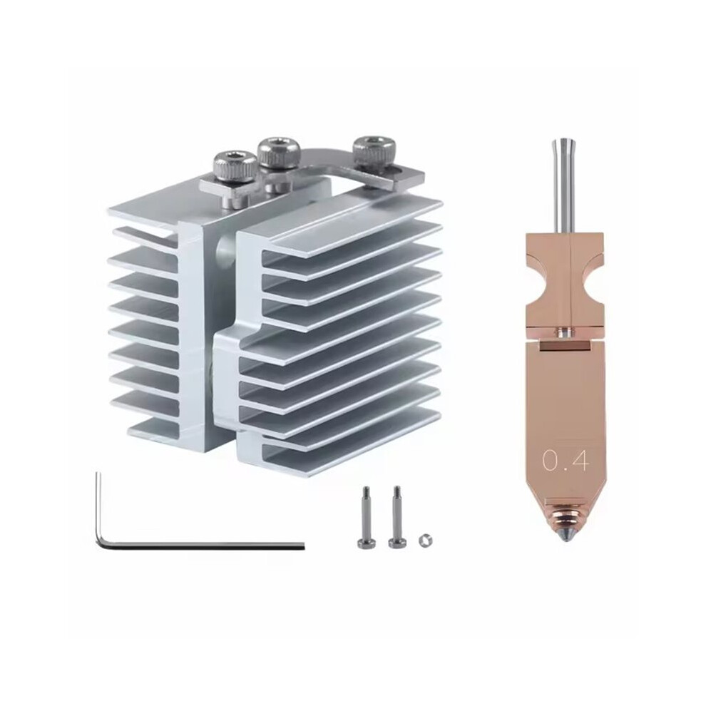 For Flashforge Ad5x Integrated Hardened Steel Nozzle 0.4Mm With Heatsink For 3D Printer Parts 4713698754594