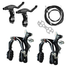 2 Pairs Bike Brakes, Universal Complete Bike Brakes Set, Mountain Bike Replacement for Most Bicycle,Road Bike Brakes