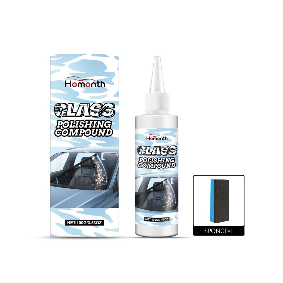 Homonth Car Glass Polishing Paste Car Glass Film Coating Cleaning And Decontamination Clear Oil Film Cleaning Paste 6921940606210