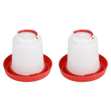 Kit de Comedouro e Bebedouro Automático para Aves, 6L, Balde para Alimentação de Galinhas, Pintinhos e Outros Animais.