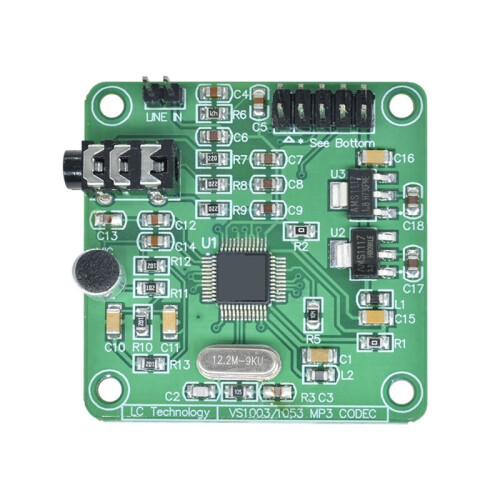 VS1053 MP3 Module Development Board W/ -Board Recording SPI Interface OGG Encoding Recording Control Signal Filter