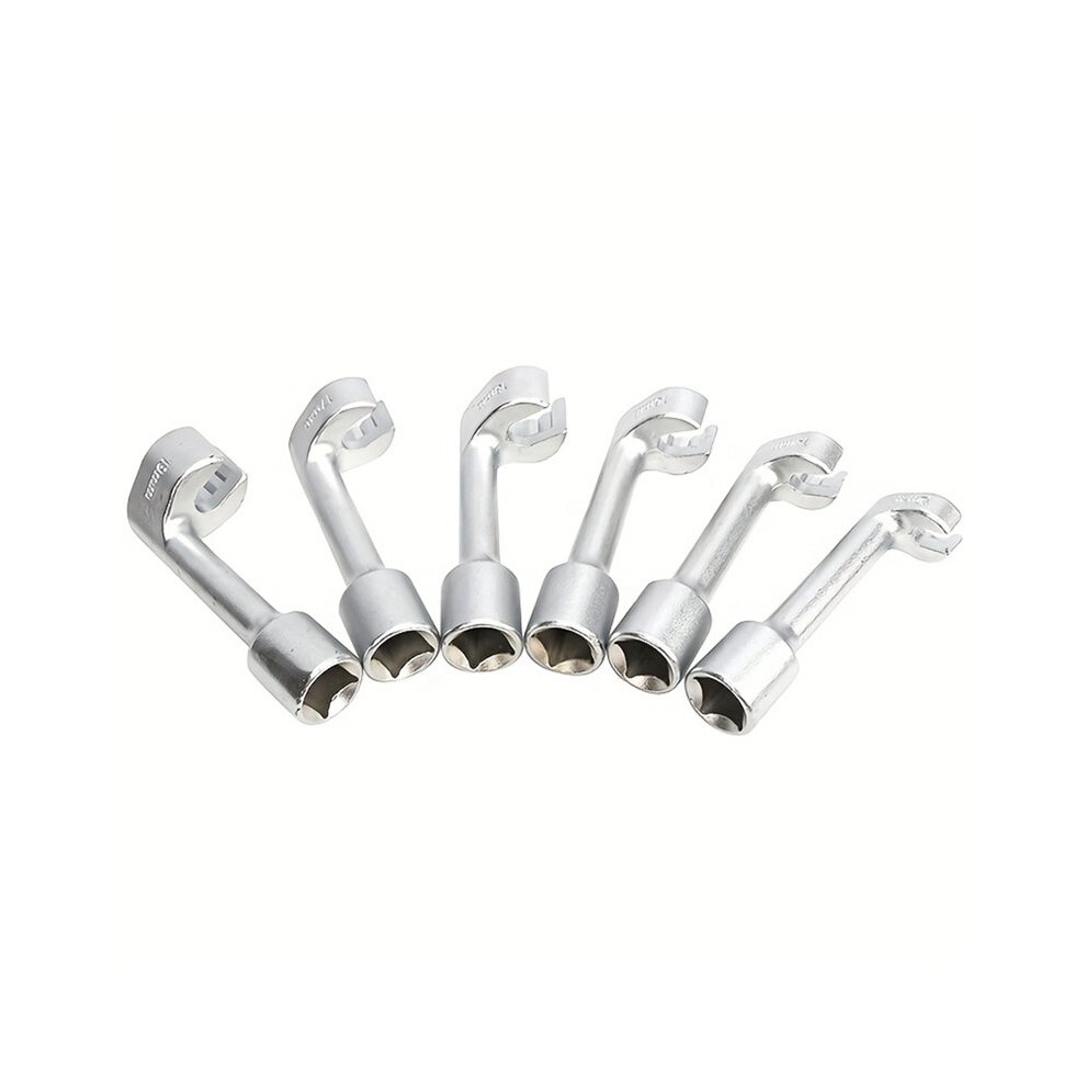 6Pcs L-Shaped Socket Wrench Set Fuel Remover Wrench For Automotive Repair, Hexagonal & Slotted 6033327649762