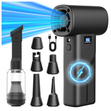 Souffleur D'Air Portable Puissant avec Turbo 110 000 Tr/Min, Batterie 40 000 MAh, Aspirateur et Dépoussiéreur B