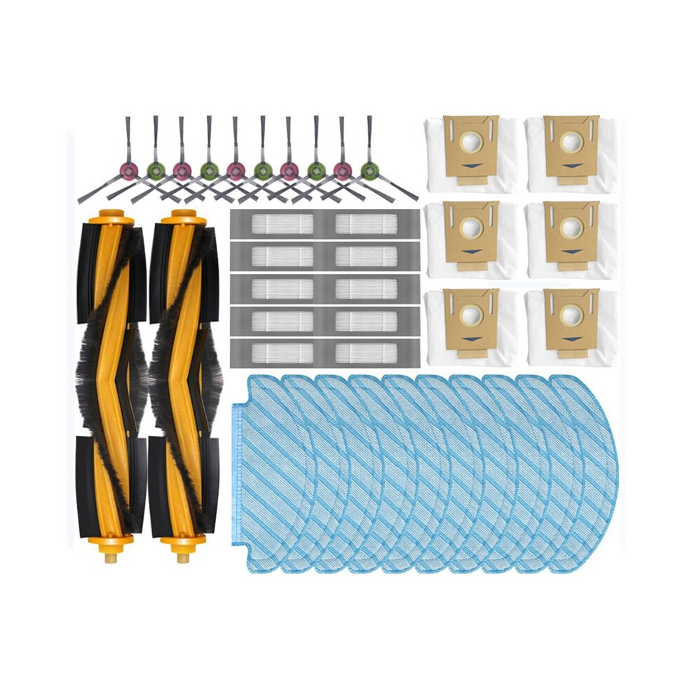 38Pcs For Deebot N8/T8/T5/N8 Pro/N10 Robot Vacuum Main Side Brush Hepa Filter Mop Dust Bag Spare Parts 6033240991849