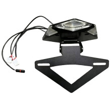 Motorcycle License Plate Frame with LED Taillights Turn Signal Light for S1000RR M1000RR 2020-2023 S1000R 2021-2023