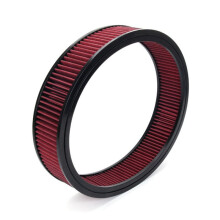 High Flow Round Air Filter Element Washable Air Cleaner Intake Filter Element Replacement for Hot Rod 14x3in Air Filter