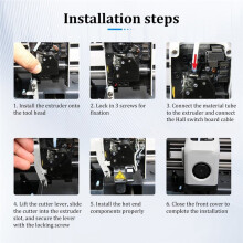 Geüpgrade Sterke Extruder Montage Eenvoudige Installatie voor  P1 Serie P1P P1S 3D Printer Onderdelen
