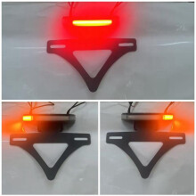 Motorcycle License Plate Holder LED Light Tail Tidy Eliminator for S1000RR 2020 2021 2022 2023 2024 2025 2026