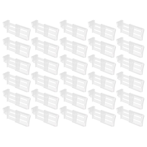 30pcs Refrigerator Storage Divider Clip,Fridge Door Storage Partition Expandable Baffle Dividers Kitchen Organizer