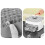 50- Ice Maker with Easy Press Cap, Double Layer Storage for Home Refrigeration 6