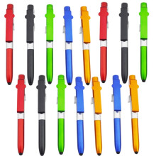 Stylo à Bille Multifonctionnel avec Lumière LED et Support pour Téléphone pour Lire et Écrire la Nuit