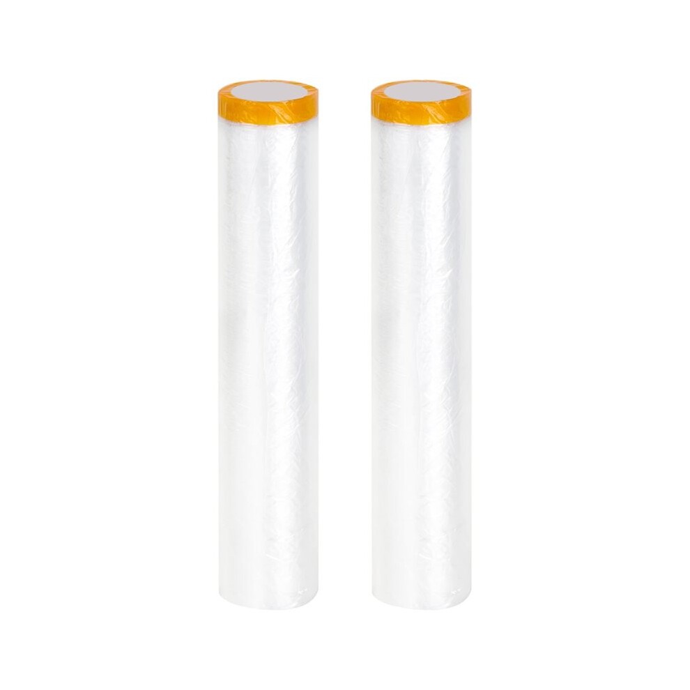 Pre-Taped Masking Film, Painters Plastic Sheeting Drop Cloth For Automotive Painting Covering, House Decoration 6031418894350