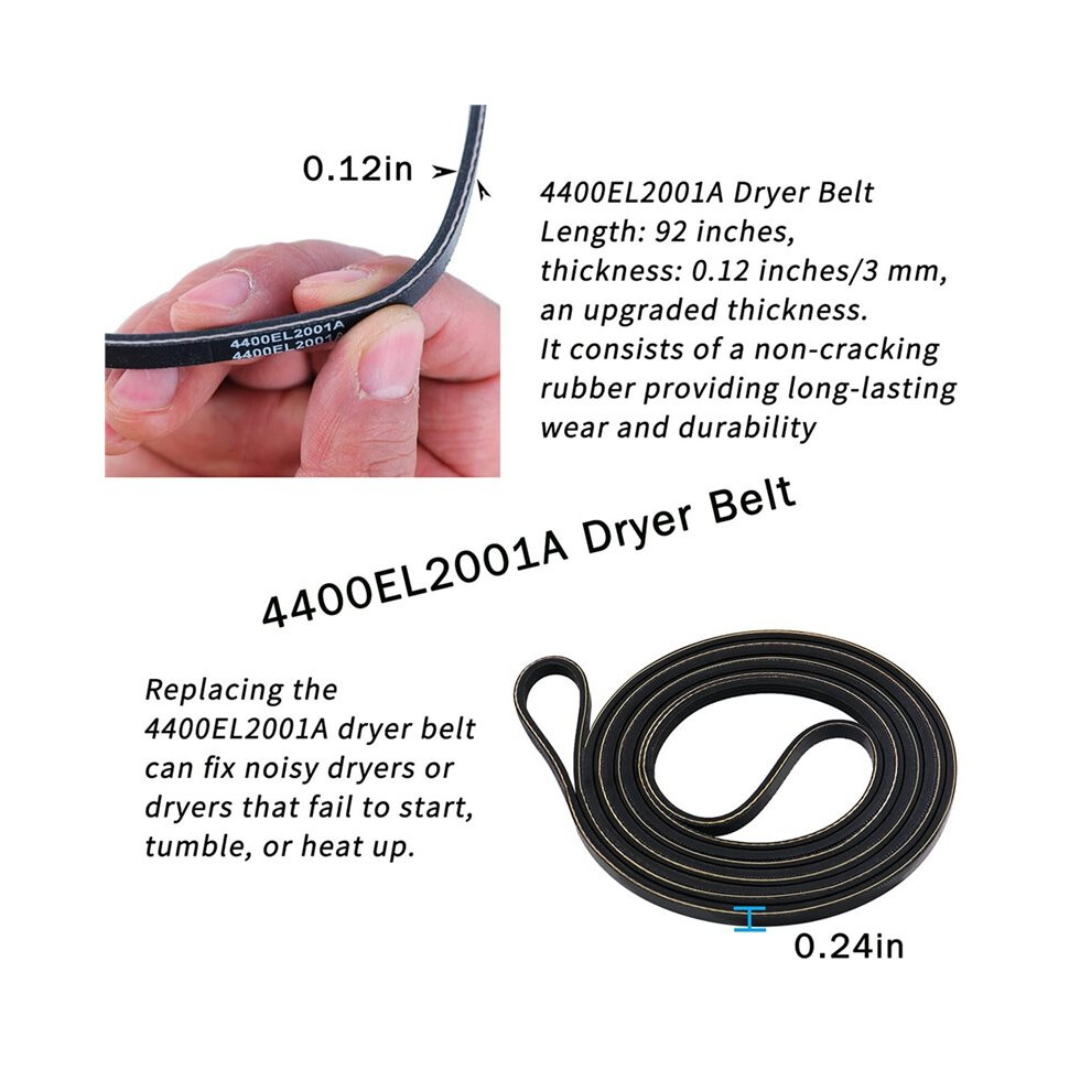 Dryer Repair Dryer Roller Kit For Dryers Includes Dryer Drum Roller Assembly Dryer Belt Dryer Idler Pulley 4713517512176