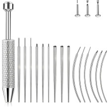 Piercingkugel-Greifer zum Wechseln Von Schmuck, Ohrringapplikator Aus Edelstahl mit Flacher Rückseite für Innen