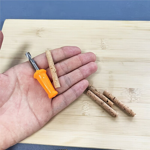 Conjunto de Brocas Laranja Alta Visibilidade para Pesca de Carpas com Brocas de 4mm (0,16 Polegadas) com Cabo de Madeira Seguro