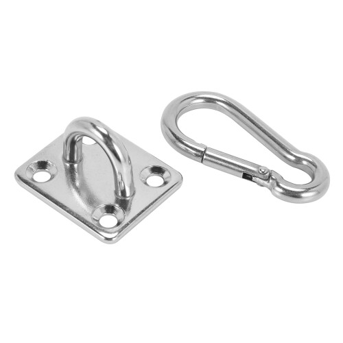 4 Sets Of Suspended Ceiling Wall Mount U-Shaped Hooks Multi-Function Hammock Hammock Hook Metal Base Plate with Hook 2