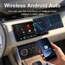 Wireless CarPlay Adapter Android Auto 2 in 1 USB Plug & Car Dongle for