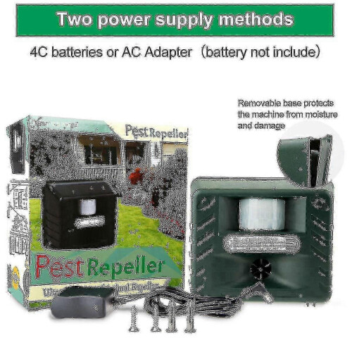 Professional Electronic Bird Repeller for Pigeons, Starlings, Sparrows and Seagulls - Version 2
