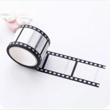 Black and White Camera Film Washi Tape 10meters DIY Sticker Decoratieve Scrapbooking Tools Masking Tape for Photo Album