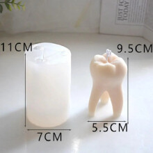 Large Tooth Candle Mold Creative Tooth Incense Candle Gypsum Silicone Mould for Baking Decoration Kitchen Accessories