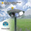 Solar powered deer deterrent ultrasonic pack of 2 3