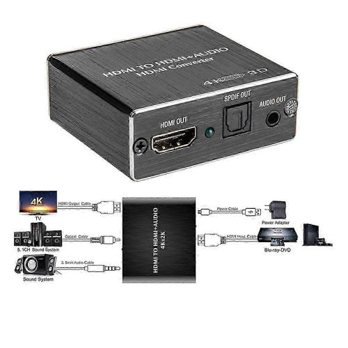 HDMI-compatibele audio-converter SPDIF-audio-extractor 1