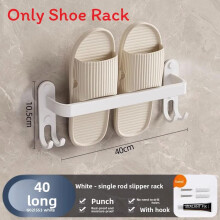 (40cm White)Wandhalterung Schuhregal Platz Aluminium mit Anti-Feuchtigkeit Funktionen für Schlafzimmer Bad