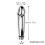 Bathroom Handheld Aluminum Shower Head Nozzle Cleaner Flushing Cleansing System 3