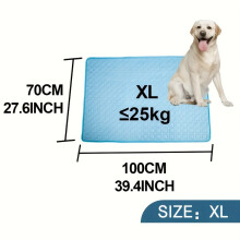 (XL (70x100cm)) Alfombrilla refrescante y transpirable para mascotas para perros y gatos, cómoda y lavable almohadilla de cama de verano para razas