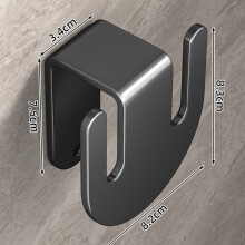 (Black)Wandhalterung Schuh Organizer mit Edelstahl Material für Schlafzimmer Bad und