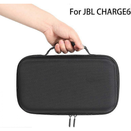 Θήκη EVA συμβατή με το ασύρματο ηχείο JBL Charge 6, γκρι τσάντα αποθήκευσης με διπλ 2