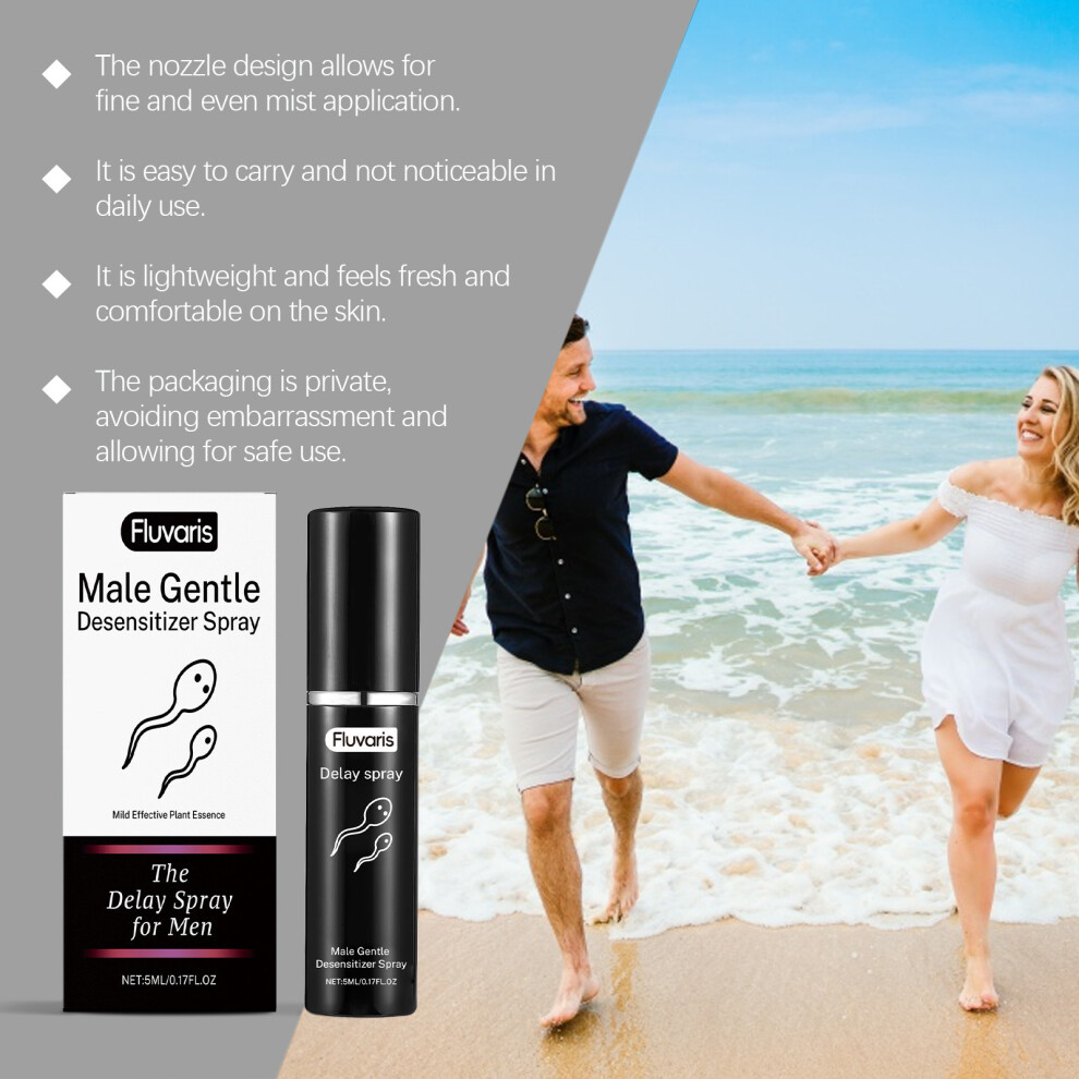 Fluvaris Men's Care Spray Gentle and caring men's body massage moisturizing care spray