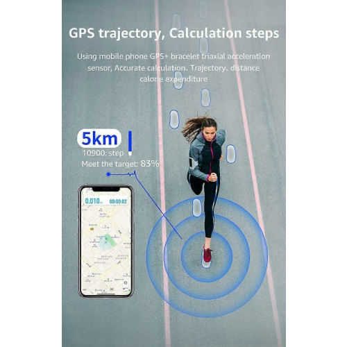 Fitness Tracker με Θερμοκρασία Σώματος, Καρδιακό Παλμό, Παρακολούθηση Ύπνου, IP68, 16 2