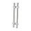 Glass Door Push Pull Handle 304 Stainless Steel 20