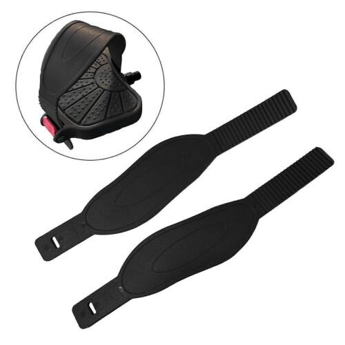 2 Pack Adjustable Exercise Bike Pedal Straps Durable Replacement Accessories for Home Trainer 1