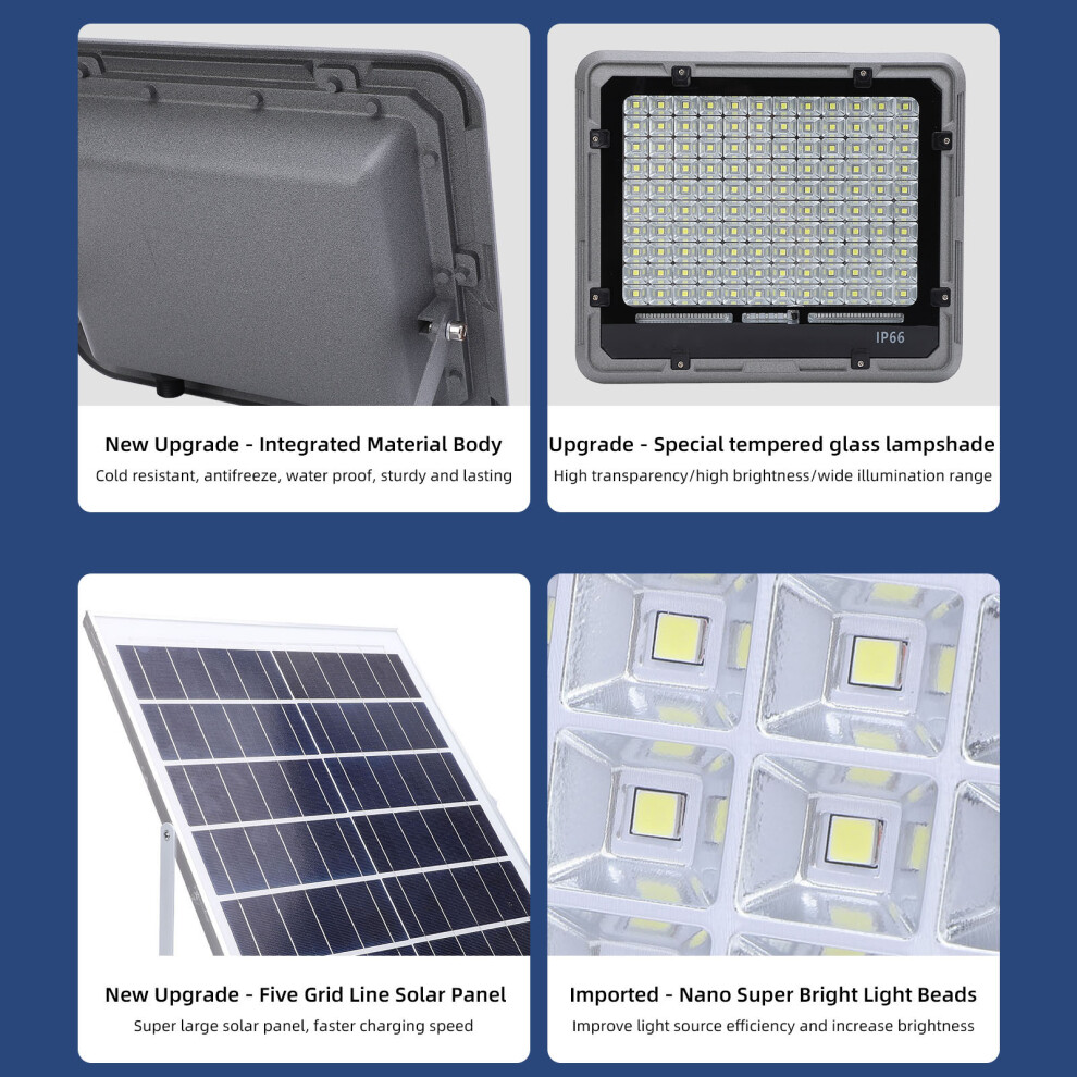 Solar Floodlight 400W 120 LED Outdoor